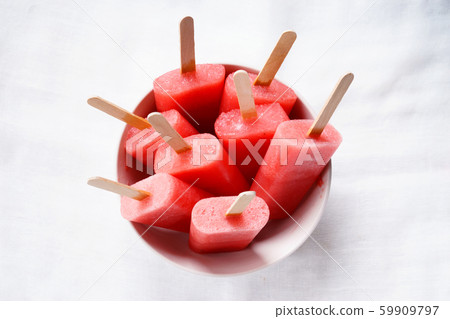 Homemade watermelon popsicles; ice pop 59909797