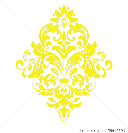 Damask graphic ornament. Floral design element. 59910294