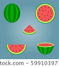 Group of watermelon. 59910397