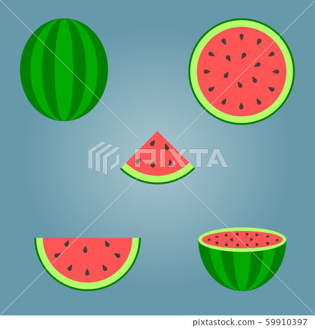 Group of watermelon. Group of watermelon. 59910397
