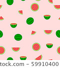 Seamless pattern group of watermelon. 59910400