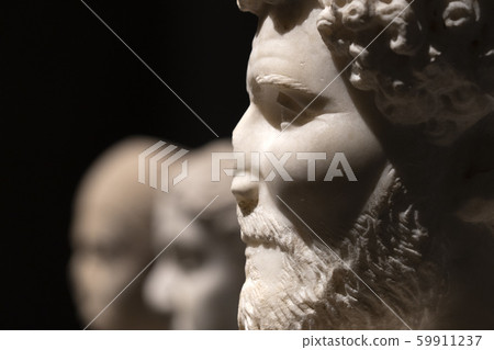 ancient roman head marble sculpture isolated on 59911237