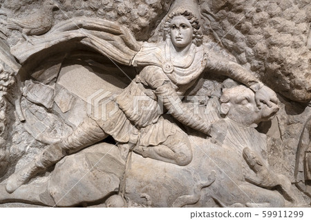 Ancient Mitra Statue detail 59911299