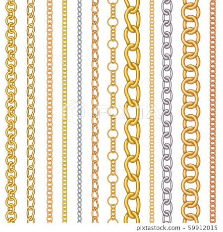 Metal chain pattern - Stock Illustration [59912015] - PIXTA
