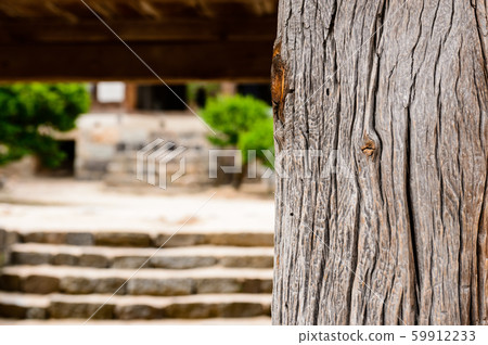 Beautiful wooden building of Andong traditional hanok in korea Beautiful wooden building of Andong traditional hanok in korea 59912233