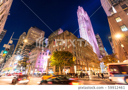 《New York》 Night view of Manhattan, Midtown cityscape 《New York》 Night view of Manhattan, Midtown cityscape 59912461