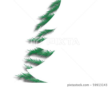 Happy new year symbol. Christmas tree decoration. Mixed media. Green background. 2020 happy new year 59913143
