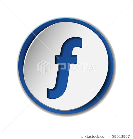 Florin currency vector icon, mathematical function symbol sign 59913967