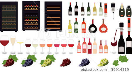 Illustration material Wine Wine cellar Grape variety Home appliance 59914319