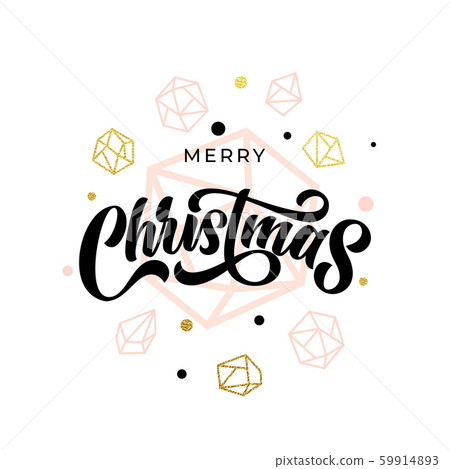 Merry Christmas gold glitter gilding geometric gem Merry Christmas gold glitter gilding geometric gem 59914893