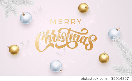 Merry Christmas golden calligraphy lettering, Xmas Merry Christmas golden calligraphy lettering, Xmas 59914897