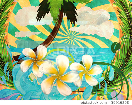 Grunge tropic island 59916208