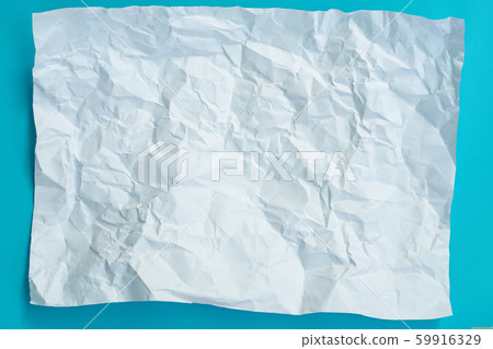 Abstract white crumpled paper texture on blue sky Abstract white crumpled paper texture on blue sky 59916329