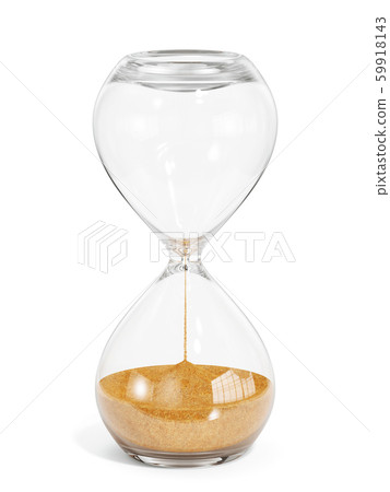 Hourglass isolated 59918143