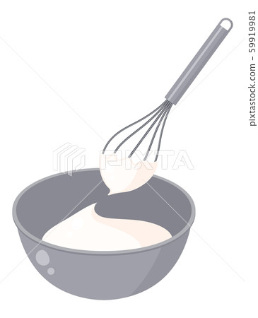 Illustration of bowl_foamer_whipped 59919981