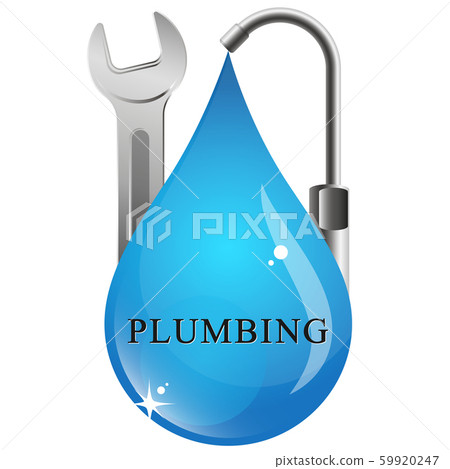 Drop of water faucet symbol Drop of water faucet symbol 59920247