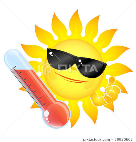 Sun and thermometer high temperature Sun and thermometer high temperature 59920602