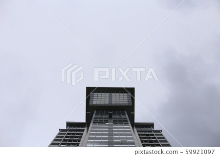 Abstract business modern city urban futuristic architecture background, motion blur, reflection in 59921097