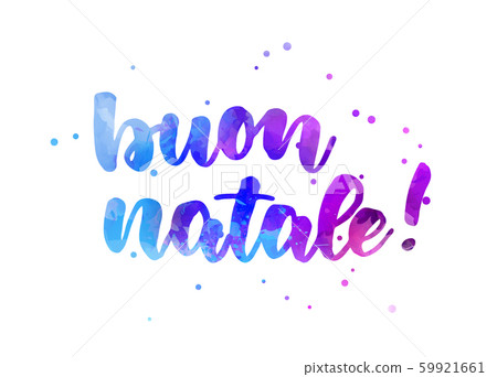 Buon Natale holiday lettering 59921661