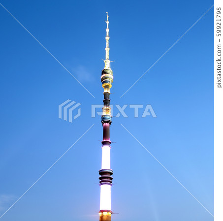 Television (Ostankino) tower at Night , Moscow, Russia 59921798