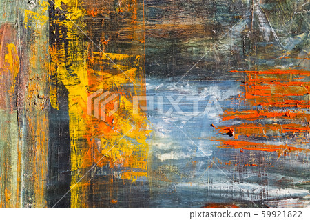 Painting Artistic bright color oil paints texture abstract artwork. Modern futuristic pattern for 59921822