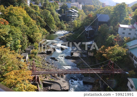 Hokkaido Onsen Street Scenery 59921991
