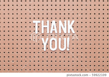 Words Thank you made from white letters Words Thank you made from white letters 59922109