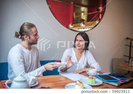 Wife feeling not satisfied with dessert while composing menu Wife feeling not satisfied with dessert while composing menu 59923811