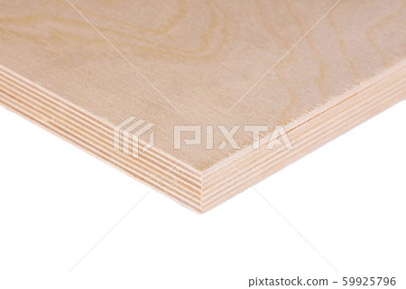 construction wood polished plywood insulated on white background for building constraction or repair construction wood polished plywood insulated on white background for building constraction or repair 59925796