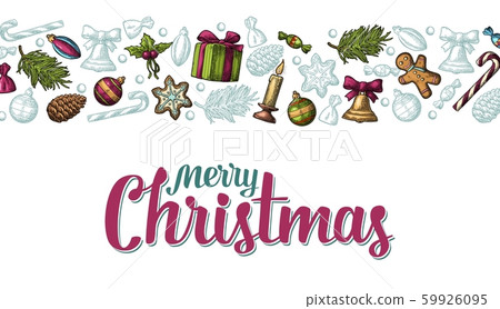 Template for Merry Christmas Happy New Year 59926095
