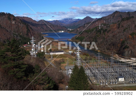 塔古克拉大壩的山景 59928902