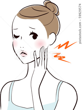 Toothache women 59929574