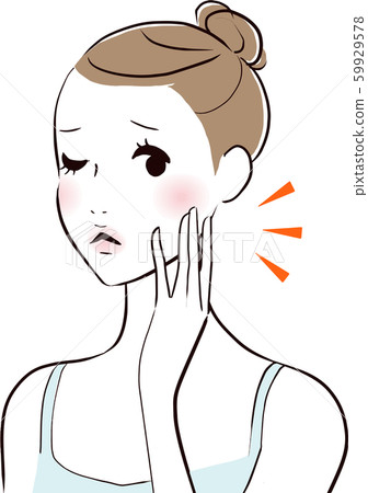 Skin trouble women Skin trouble women 59929578