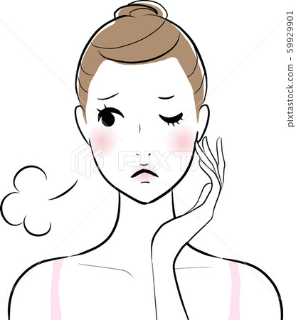 Skin trouble women Skin trouble women 59929901