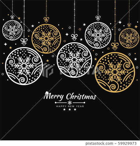 Merry Christmas background with Snowflake icons Merry Christmas background with Snowflake icons 59929973