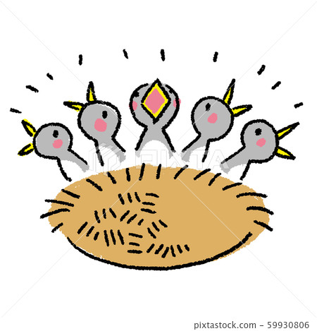 Swallow babies seeking food 59930806