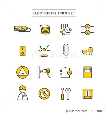 electricity, icon, icons 59930815