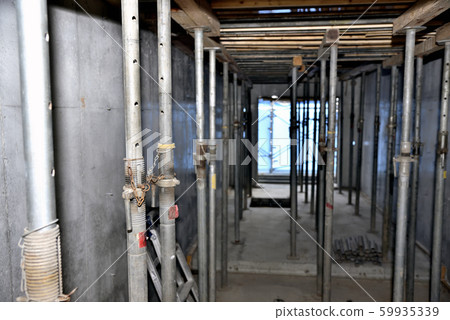 Frame construction site: formwork support Frame construction site: formwork support 59935339