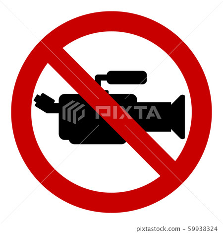 No camera sign. No camera sign. 59938324