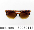 Fashion concept, brown sunglasses isolated on 59939112