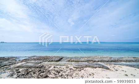 美麗的沖繩海灘比斯海灘 59939853