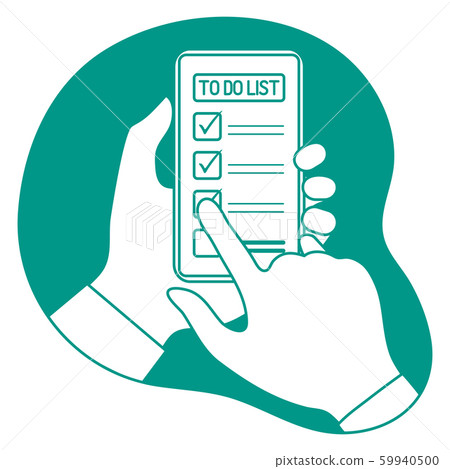 Checking on To Do List People Phone Plan Reminder 59940500