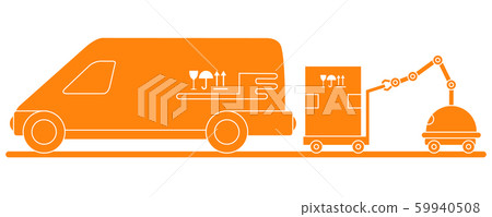 Automation warehouse processes Smart Logistic. 59940508
