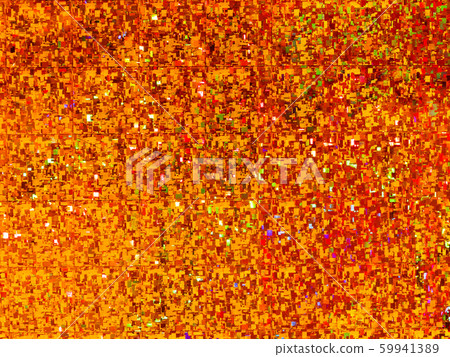 Bright golden background. Shiny and sparkling holographic orange backdrop. Top view, flat lay. Bright golden background. Shiny and sparkling holographic orange backdrop. Top view, flat lay. 59941389