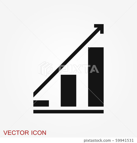 Growth icon, business infographic icon, vector - Stock Illustration ...