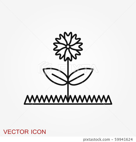 Garden icon isolated on background. Gardening 59941624