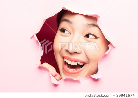Woman beauty perforated paper Woman beauty perforated paper 59941674