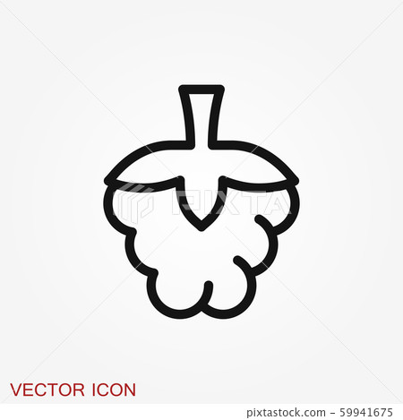 Fruit icons, vector symbol of food signs Fruit icons, vector symbol of food signs 59941675