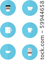 Tea and coffee cups as icons 59944658