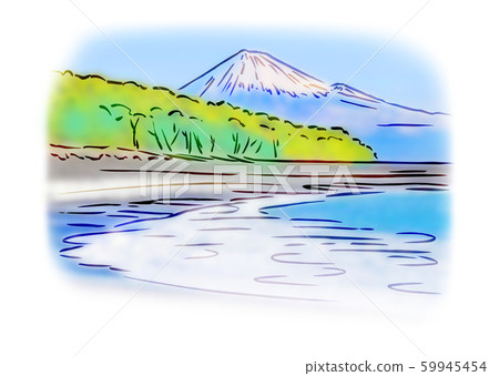 Shizuoka Prefecture Shizuoka Prefecture Miho Stock Illustration